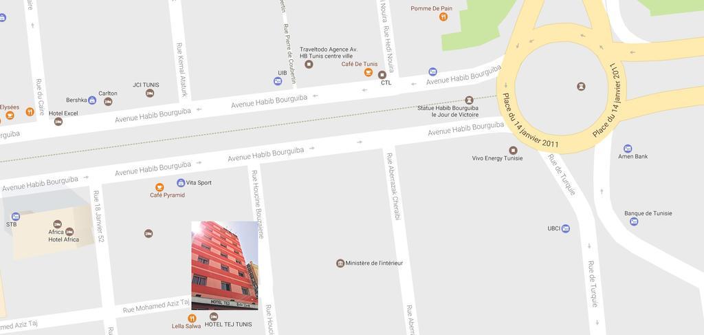 Hotel Tej Тунис Екстериор снимка